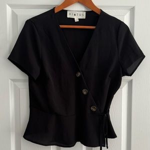 Peplum Wrap Top